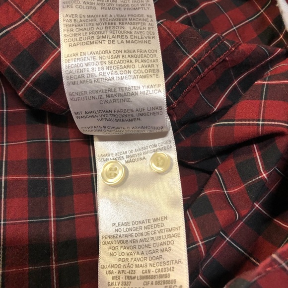 Dockers Men’s Plaid button down long sleeve shirt XL - Picture 7 of 11